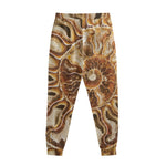 Ammonite Fossil Print Sweatpants