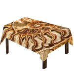 Ammonite Fossil Print Tablecloth