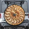 Ammonite Fossil Print Tire Cover With Camera Hole