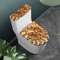 Ammonite Fossil Print Toilet Lid And Tank Cover Set