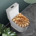 Ammonite Fossil Print Toilet Lid Cover
