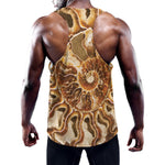 Ammonite Fossil Print Training Tank Top