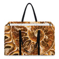 Ammonite Fossil Print Utility Tote Bag
