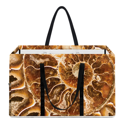 Ammonite Fossil Print Utility Tote Bag