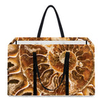 Ammonite Fossil Print Utility Tote Bag