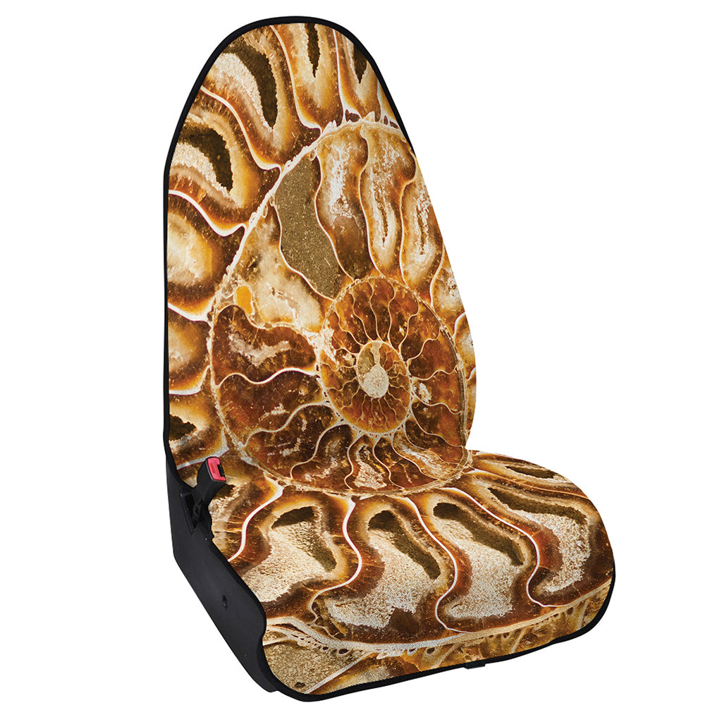 Ammonite Fossil Print Waterproof Car Seat Cover