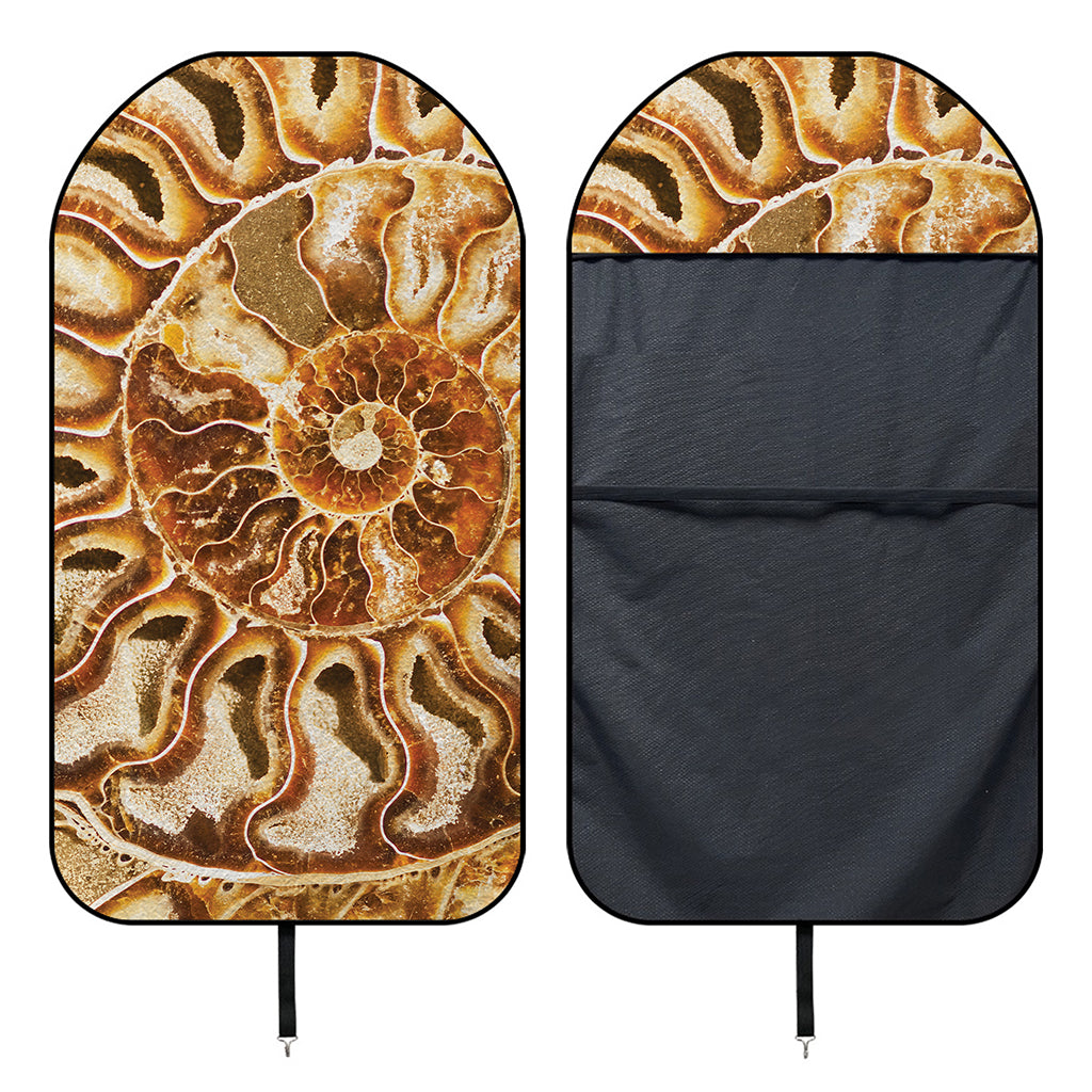 Ammonite Fossil Print Waterproof Car Seat Cover