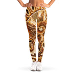 Ammonite Fossil Print Women's Leggings