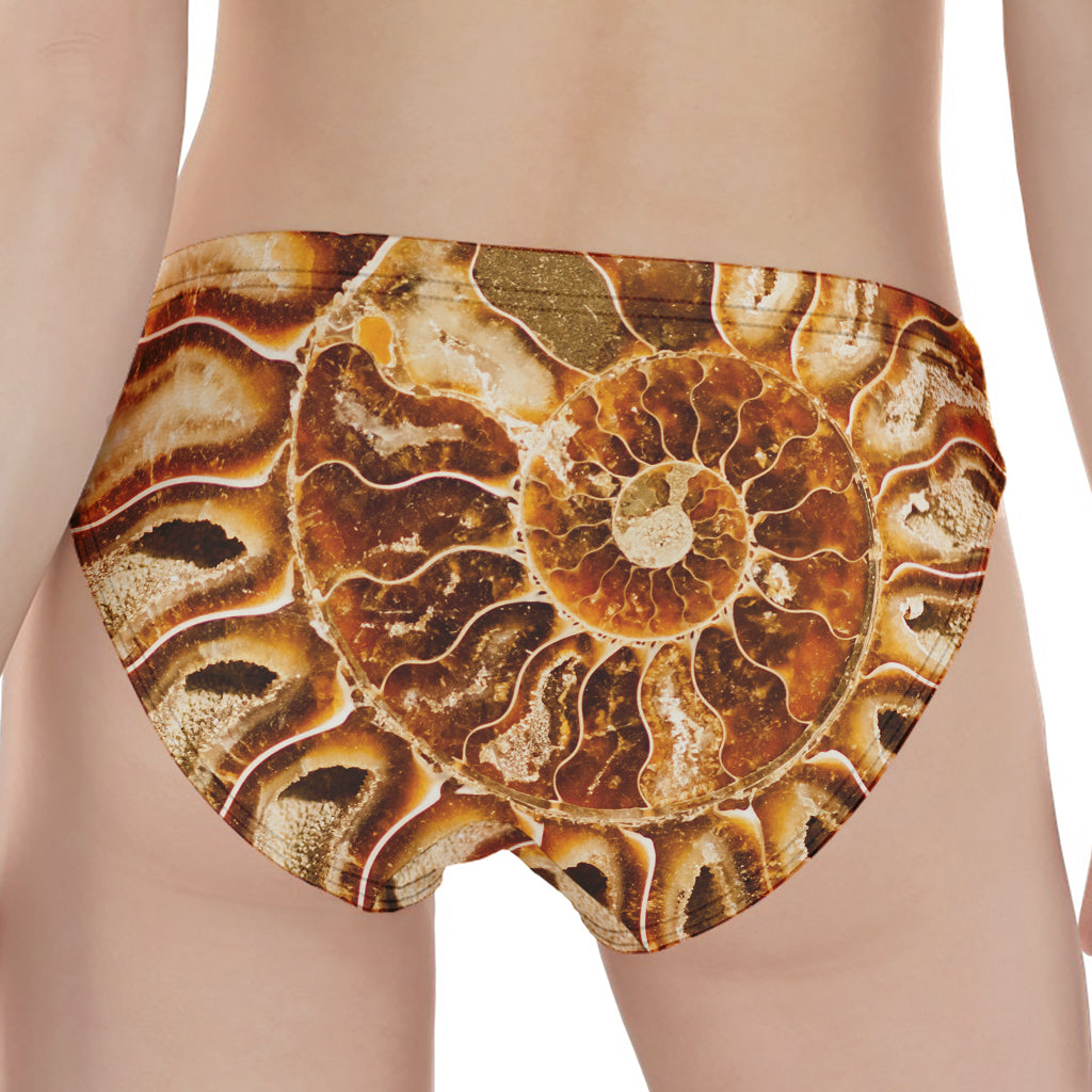 Ammonite Fossil Print Women's Panties