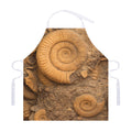 Ammonite Shell Fossil Print Adjustable Apron