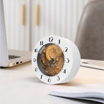 Ammonite Shell Fossil Print Alarm Clock