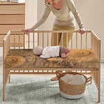 Ammonite Shell Fossil Print Baby Crib Sheet