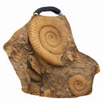 Ammonite Shell Fossil Print Baby Seat Cover