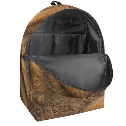 Ammonite Shell Fossil Print Backpack