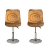 Ammonite Shell Fossil Print Bar Stool Covers