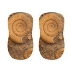 Ammonite Shell Fossil Print Bar Stool Covers