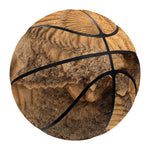 Ammonite Shell Fossil Print Basketball
