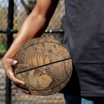 Ammonite Shell Fossil Print Basketball
