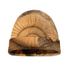 Ammonite Shell Fossil Print Beanie