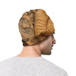 Ammonite Shell Fossil Print Beanie