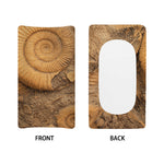 Ammonite Shell Fossil Print Changing Pad Cover