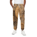 Ammonite Shell Fossil Print Cotton Sweatpants