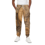 Ammonite Shell Fossil Print Cotton Pants