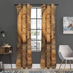 Ammonite Shell Fossil Print Curtain