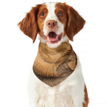 Ammonite Shell Fossil Print Dog Bandana