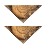Ammonite Shell Fossil Print Dog Bandana