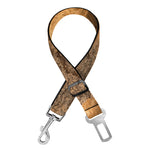 Ammonite Shell Fossil Print Dog Seat Belt