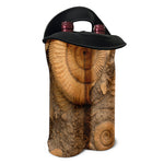 Ammonite Shell Fossil Print Double Neoprene Wine Tote