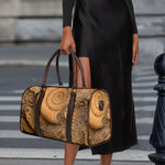 Ammonite Shell Fossil Print Duffle Bag