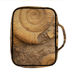 Ammonite Shell Fossil Print Front Pocket Bible Bag