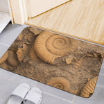 Ammonite Shell Fossil Print Indoor Door Mat