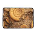 Ammonite Shell Fossil Print Kitchen Mat