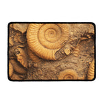 Ammonite Shell Fossil Print Kitchen Mat
