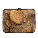 Ammonite Shell Fossil Print Laptop Sleeve