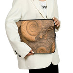 Ammonite Shell Fossil Print Laptop Sleeve