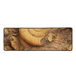 Ammonite Shell Fossil Print Long Kitchen Mat