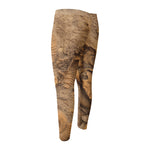 Ammonite Shell Fossil Print Men's Compression Pants