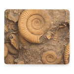 Ammonite Shell Fossil Print Mouse Pad