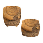 Ammonite Shell Fossil Print Office Chair Cover