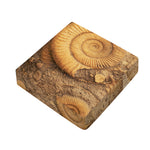 Ammonite Shell Fossil Print Outdoor Seat Cushion Cover