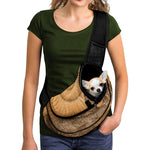 Ammonite Shell Fossil Print Pet Sling Carrier