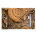 Ammonite Shell Fossil Print Placemat