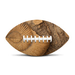 Ammonite Shell Fossil Print Rugby Ball