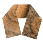 Ammonite Shell Fossil Print Scarf
