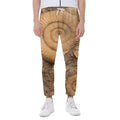 Ammonite Shell Fossil Print Joggers