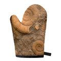 Ammonite Shell Fossil Print Single Oven Mitt